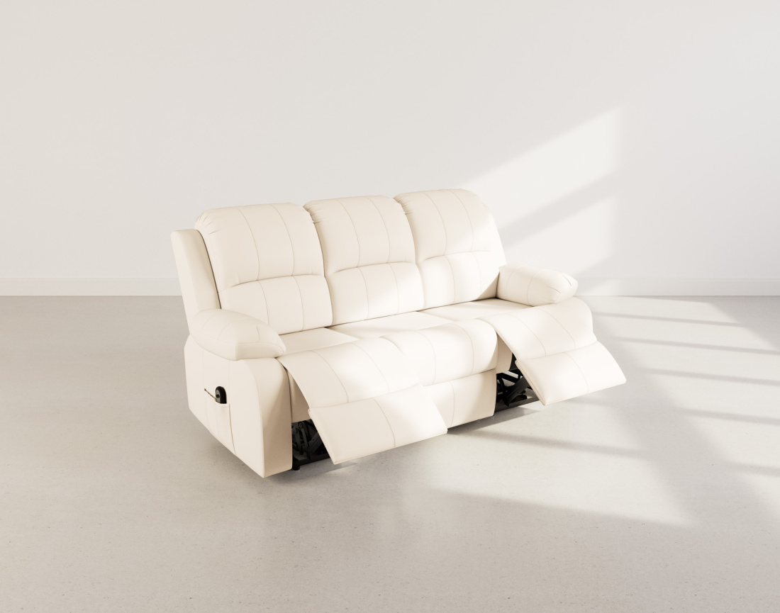 Canapé 3 places relax électrique en simili Armand