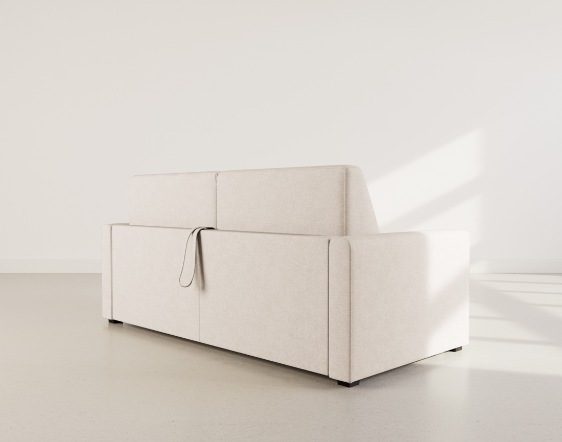 Canapé 3 places convertible express quotidien en tissu Julia