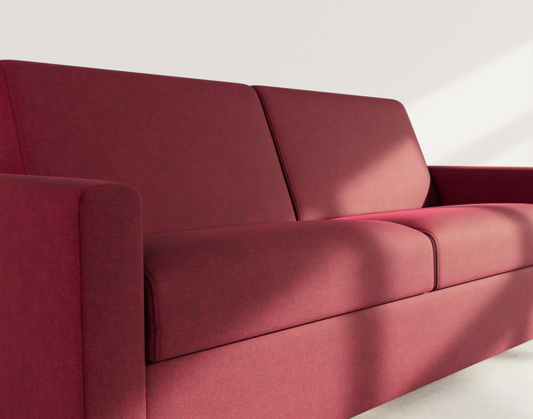 Canapé 3 places convertible express quotidien en tissu Julia