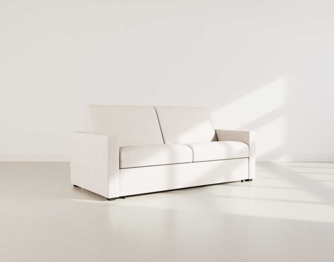 Canapé 3 places convertible express quotidien en tissu Julia