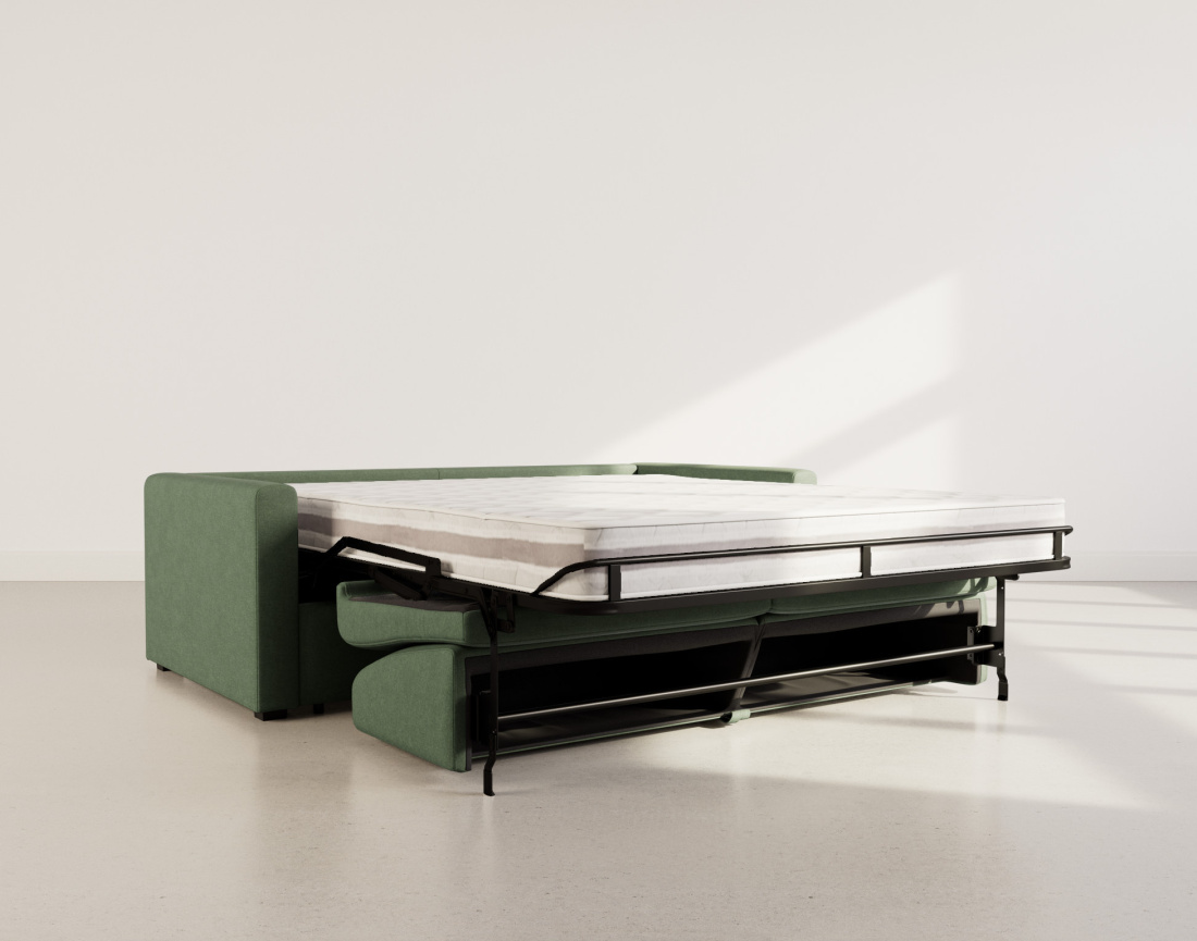 Canapé 3 places convertible express quotidien en tissu Julia