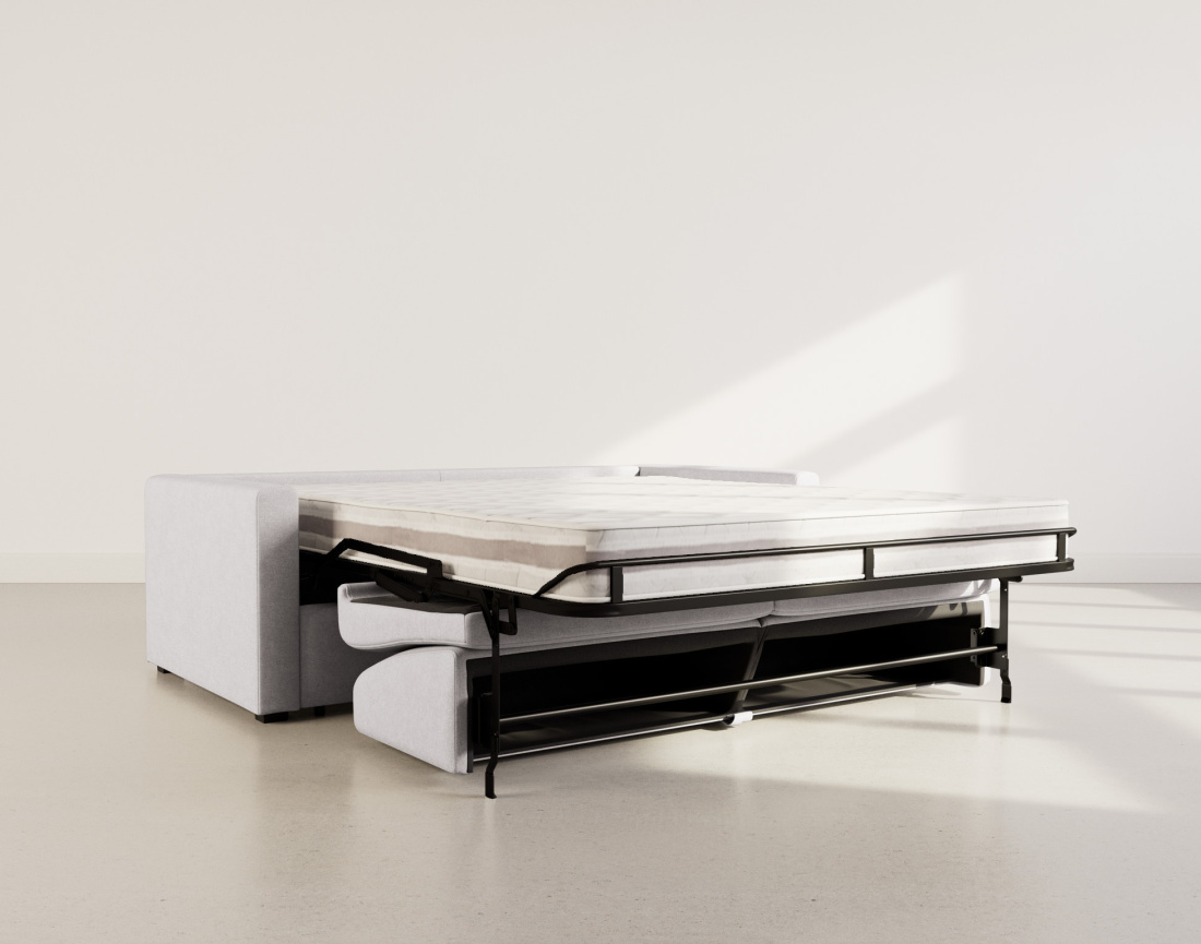 Canapé 3 places convertible express quotidien en tissu Julia