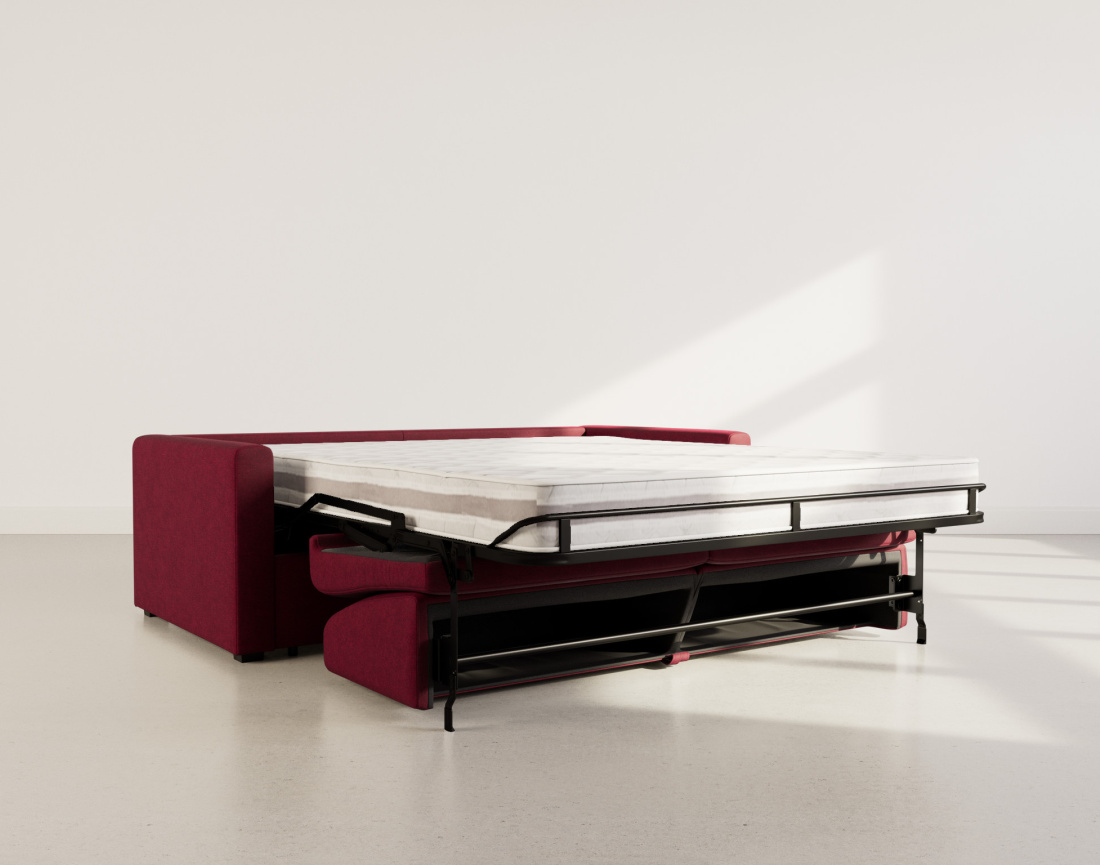 Canapé 3 places convertible express quotidien en tissu Julia