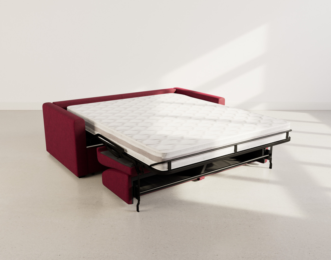 Canapé 3 places convertible express quotidien en tissu Julia