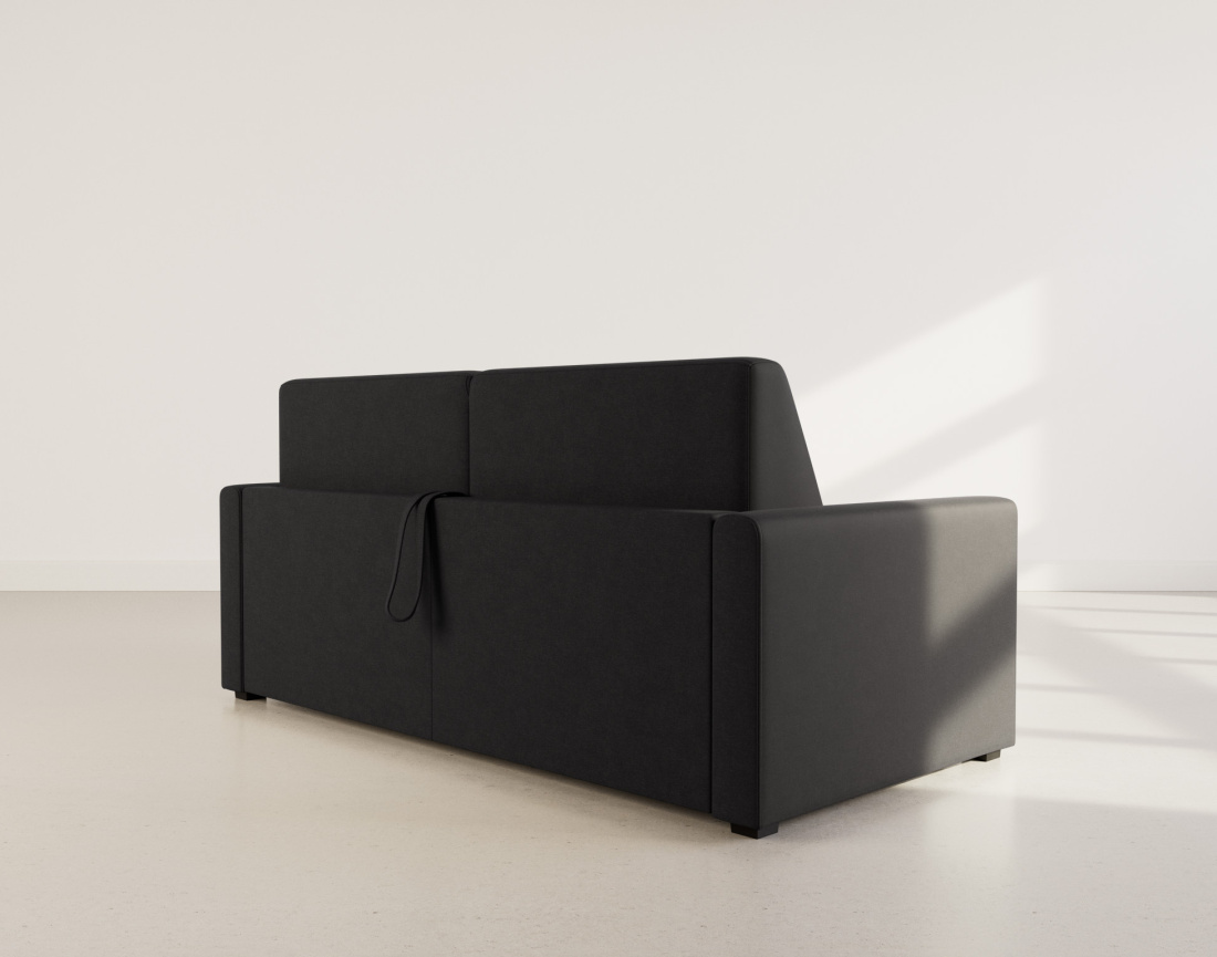 Canapé 3 places convertible express quotidien en tissu Julia