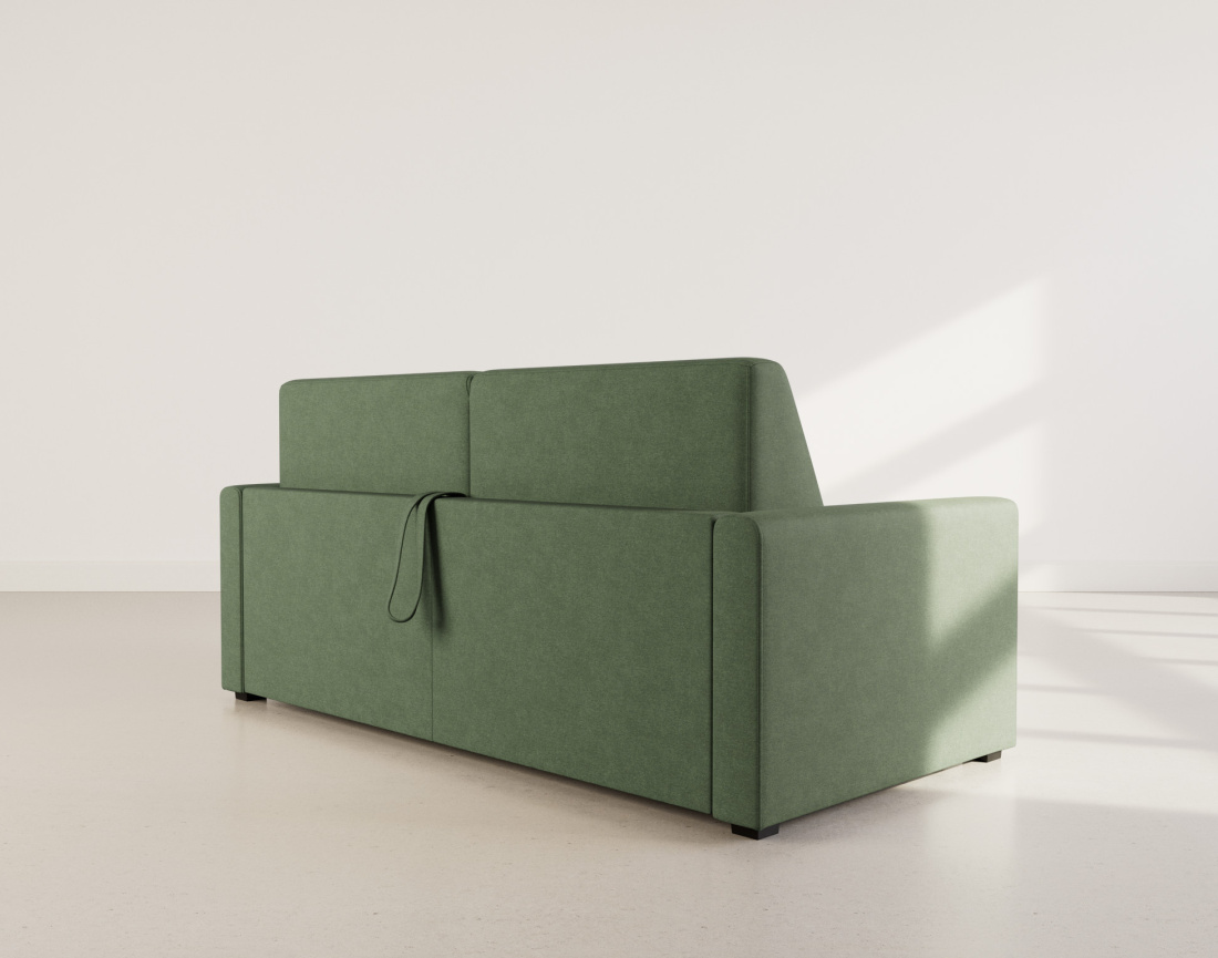 Canapé 3 places convertible express quotidien en tissu Julia