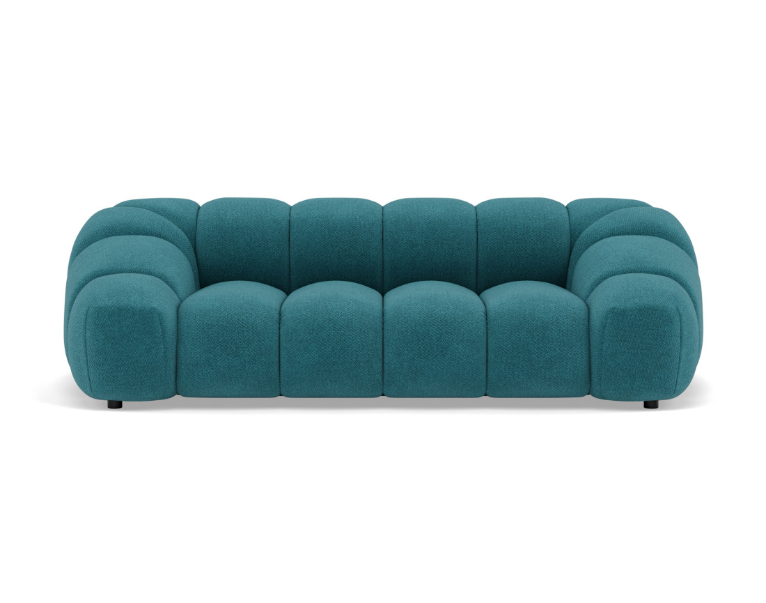 Canapé 3 places en velours texturé Ava