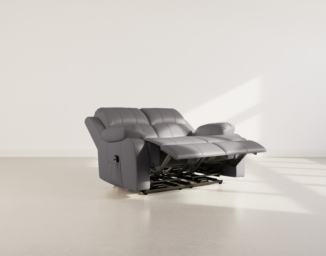 Canapé 2 places relax électrique en simili Armand