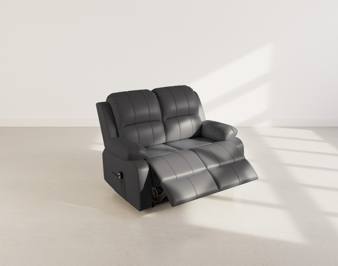 Canapé 2 places relax électrique en simili Armand