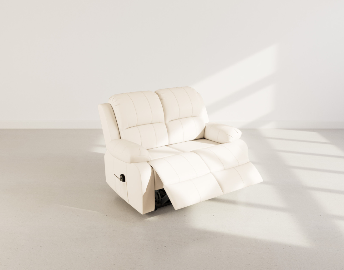 Canapé 2 places relax électrique en simili Armand