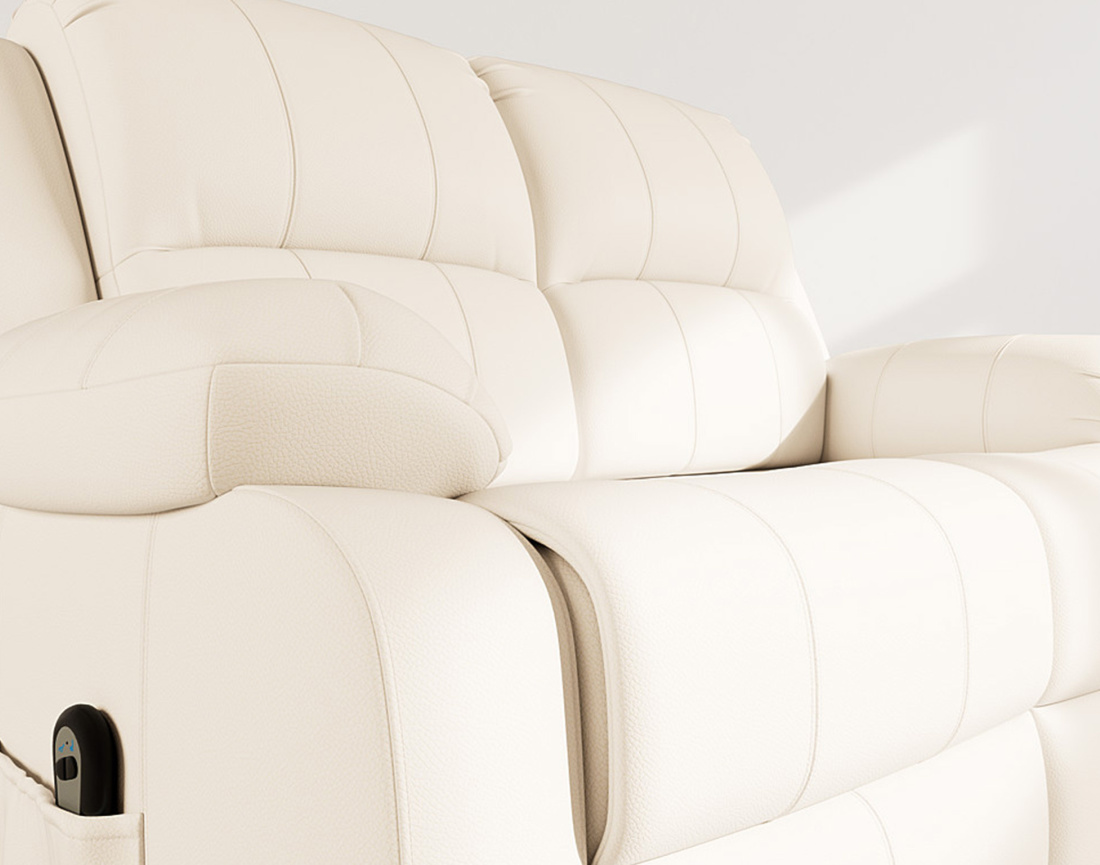 Canapé 2 places relax électrique en simili Armand