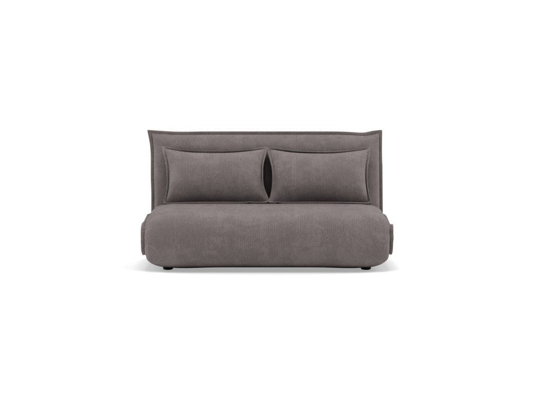 Banquette 2 places convertible clic-clac en velours côtelé Candice