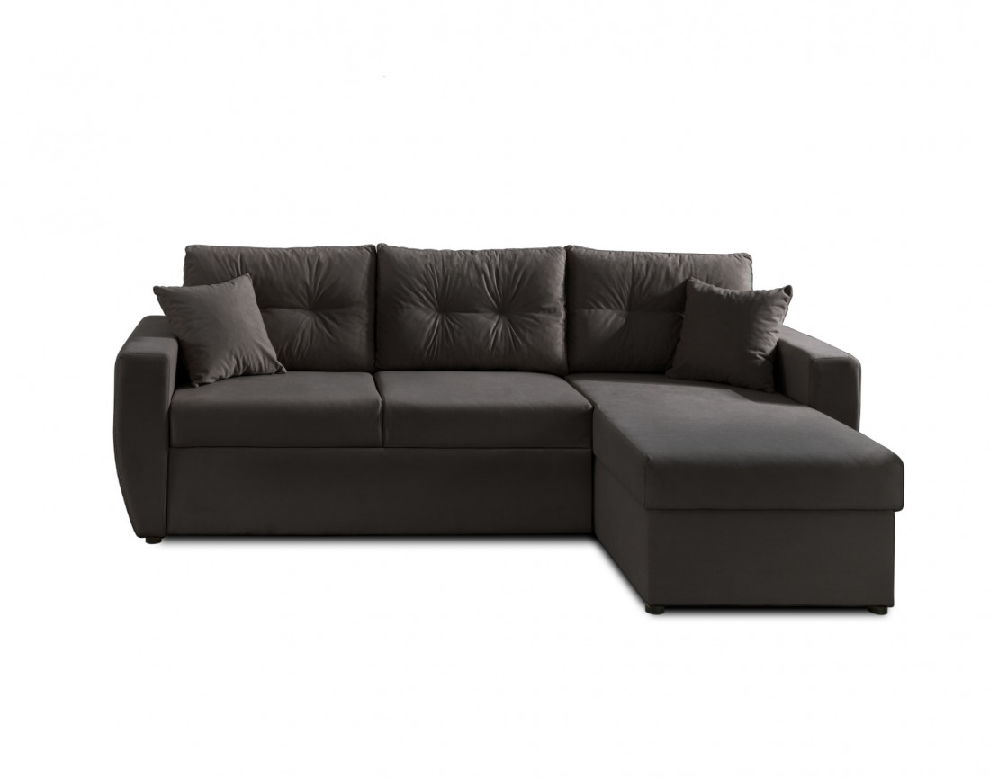 Canapé convertible Astoria 4 places avec coffre - angle réversible