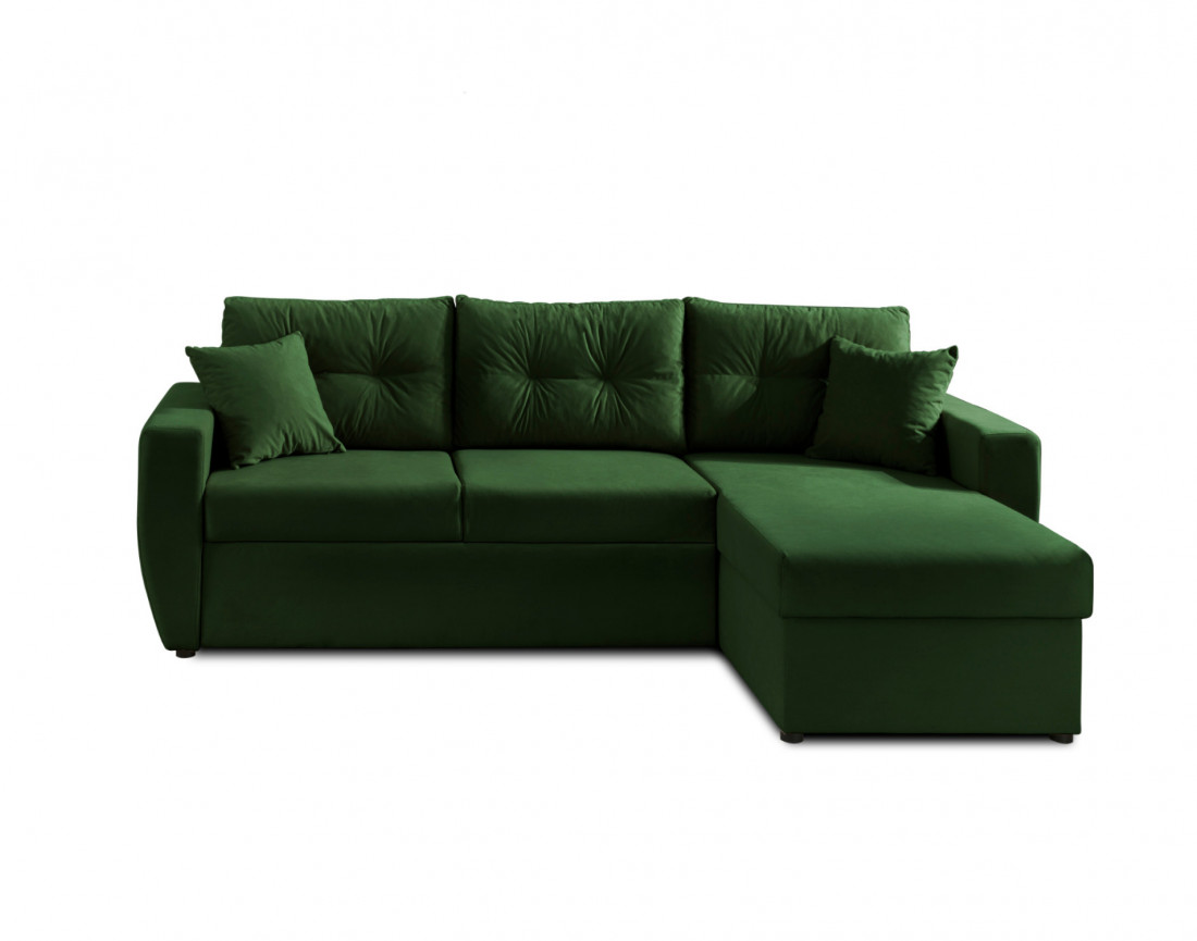 Canapé convertible Astoria 4 places avec coffre - angle réversible