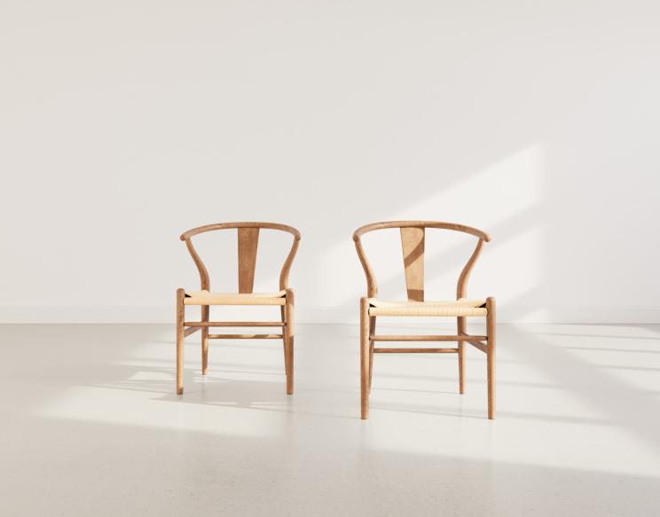 Lot de 2 chaises en bois...