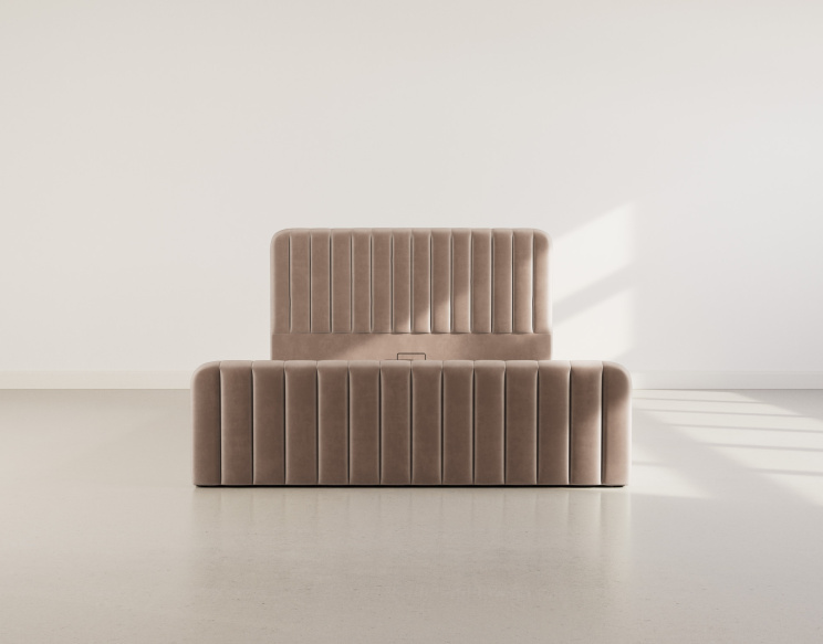Lit coffre 160x200 cm en...