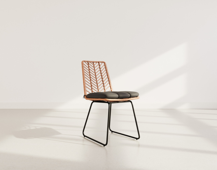 Lot de 4 chaises effet...