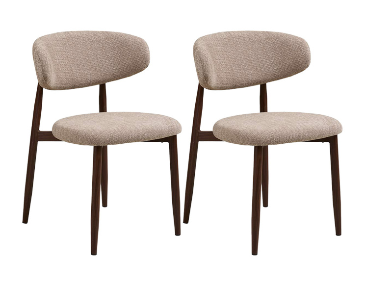 Lot de 2 chaises en tissu...