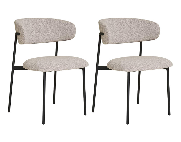 Lot de 2 chaises en tissu...
