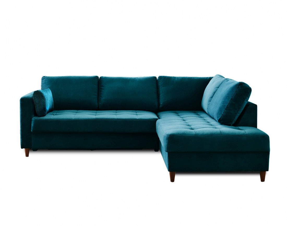 Canapé d'angle droit 5 places adapté aux animaux Anna - Best Mobilier