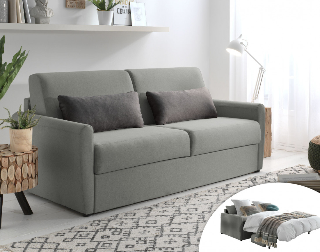 Ari - canapé 3 places convertible avec ouverture express pour couchage quotidien