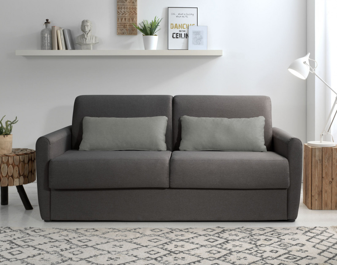 Canapé 3 places convertible express quotidien en tissu Ari
