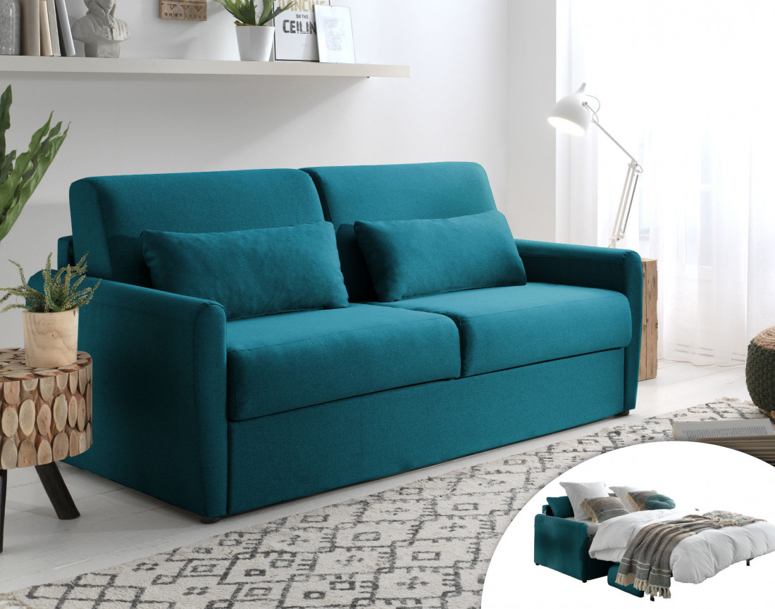 Ari - canapé 3 places convertible avec ouverture express pour couchage quotidien