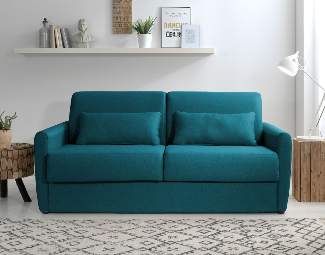 Canapé 3 places convertible express quotidien en tissu Ari