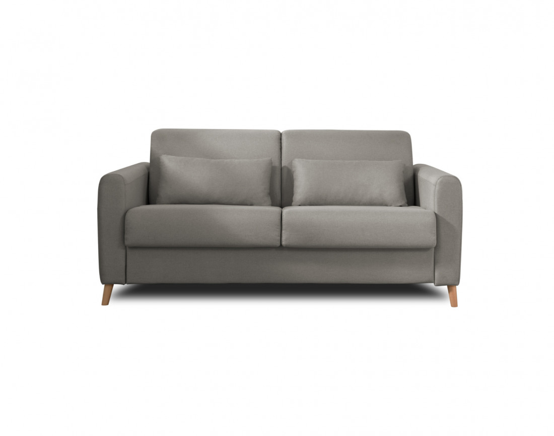 Canapé 3 places convertible express quotidien en tissu Timo