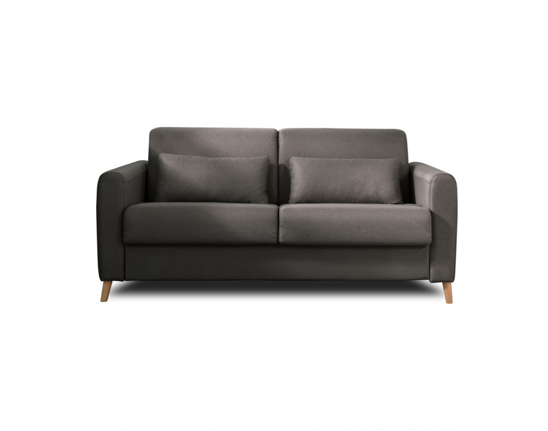 Canapé 3 places convertible express quotidien en tissu Timo