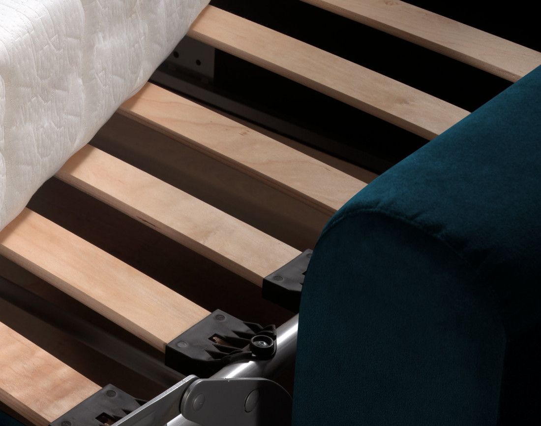 Canapé 3 places convertible express quotidien en velours Owen