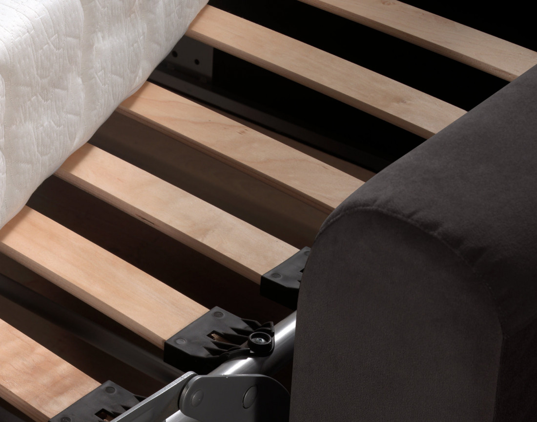 Canapé 3 places convertible express quotidien en velours Owen