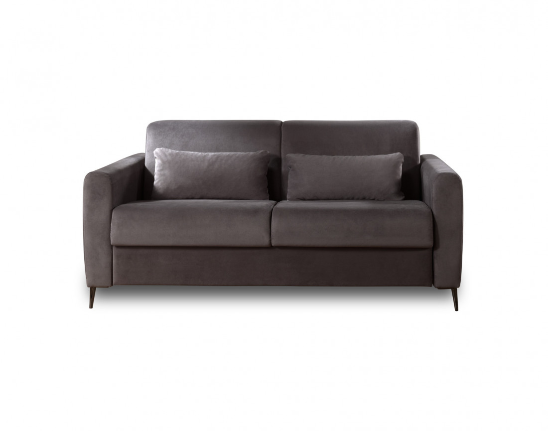 Canapé 3 places convertible express quotidien en velours Owen