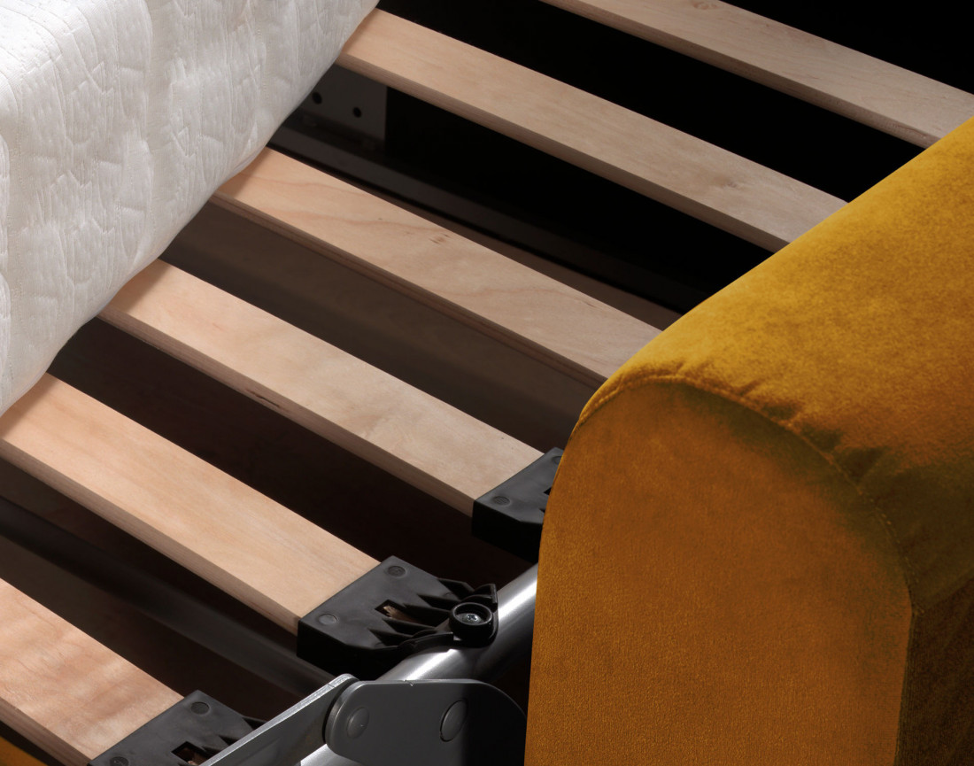 Canapé 3 places convertible express quotidien en velours Owen