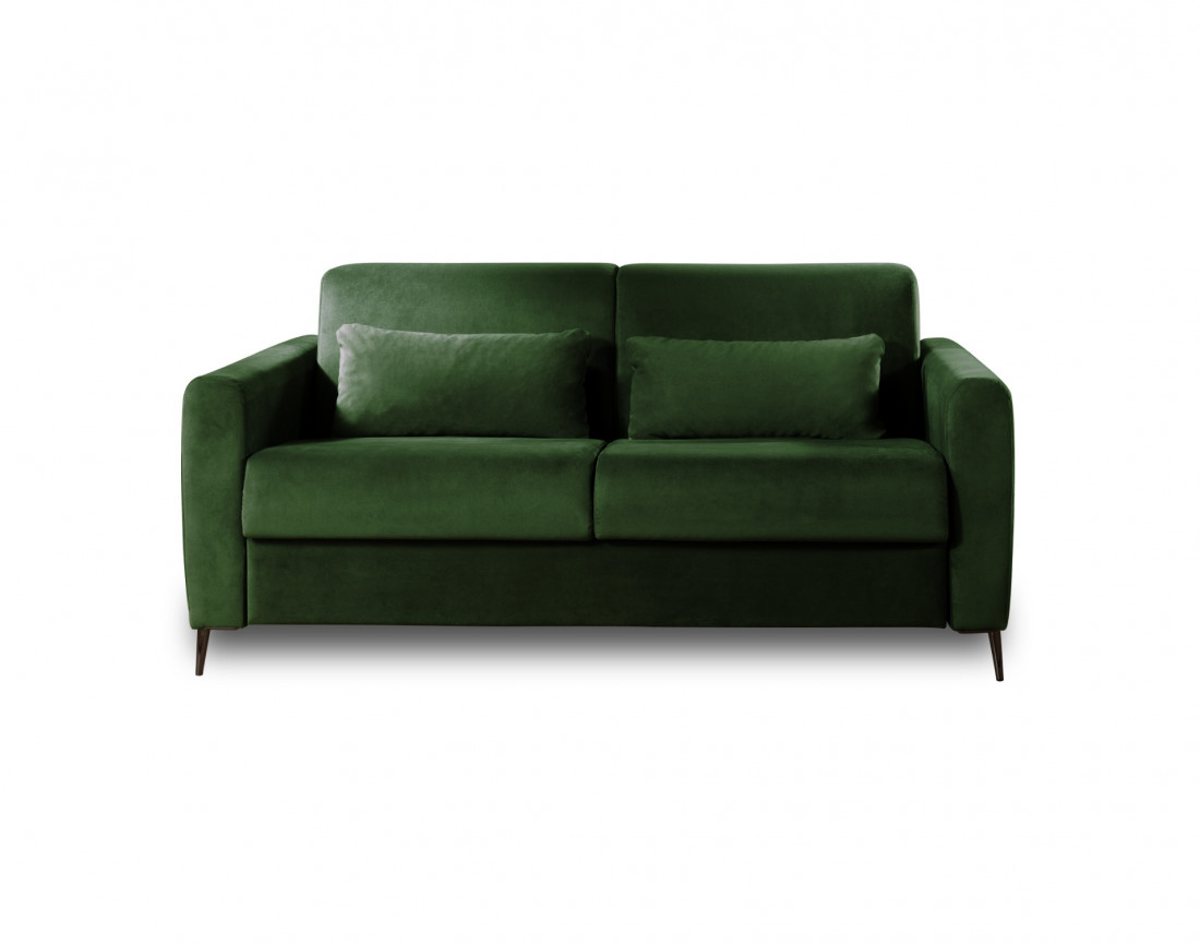 Canapé 3 places convertible express quotidien en velours Owen