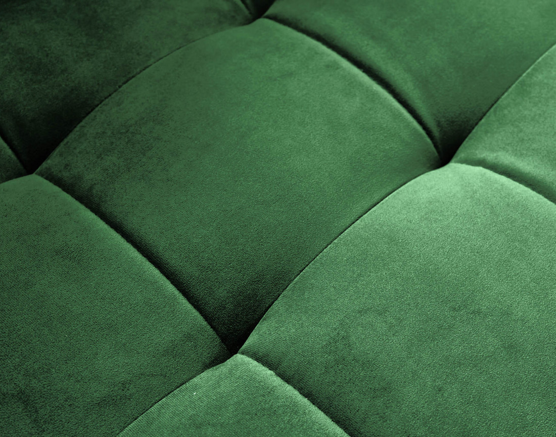 Canapé d'angle droit 5 places convertible en velours Anna