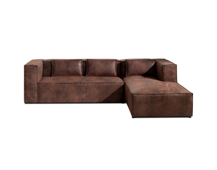 Stella - canapé d'angle droit - 4 places - style industriel