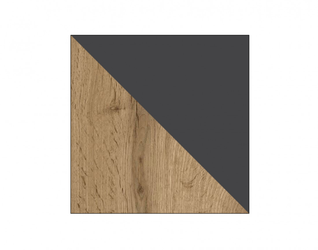 Willow – Meuble TV de style industriel avec deux armoires de rangement, un tiroir et une niche (dimensions totales de 180x48x43