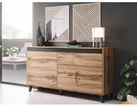 Lord - buffet bas - style industriel - 138 cm