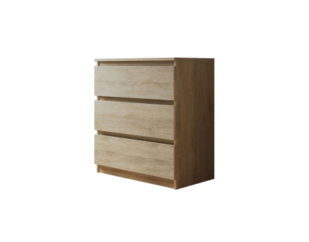 Celia - Commode 3 tiroirs en bois - 70 cm - style contemporain
