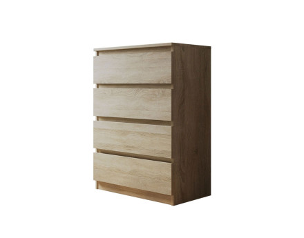 Celia - Commode 4 tiroirs en bois - 70 cm - style contemporain
