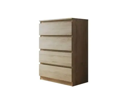 Celia - Commode 4 tiroirs en bois - 70 cm - style contemporain