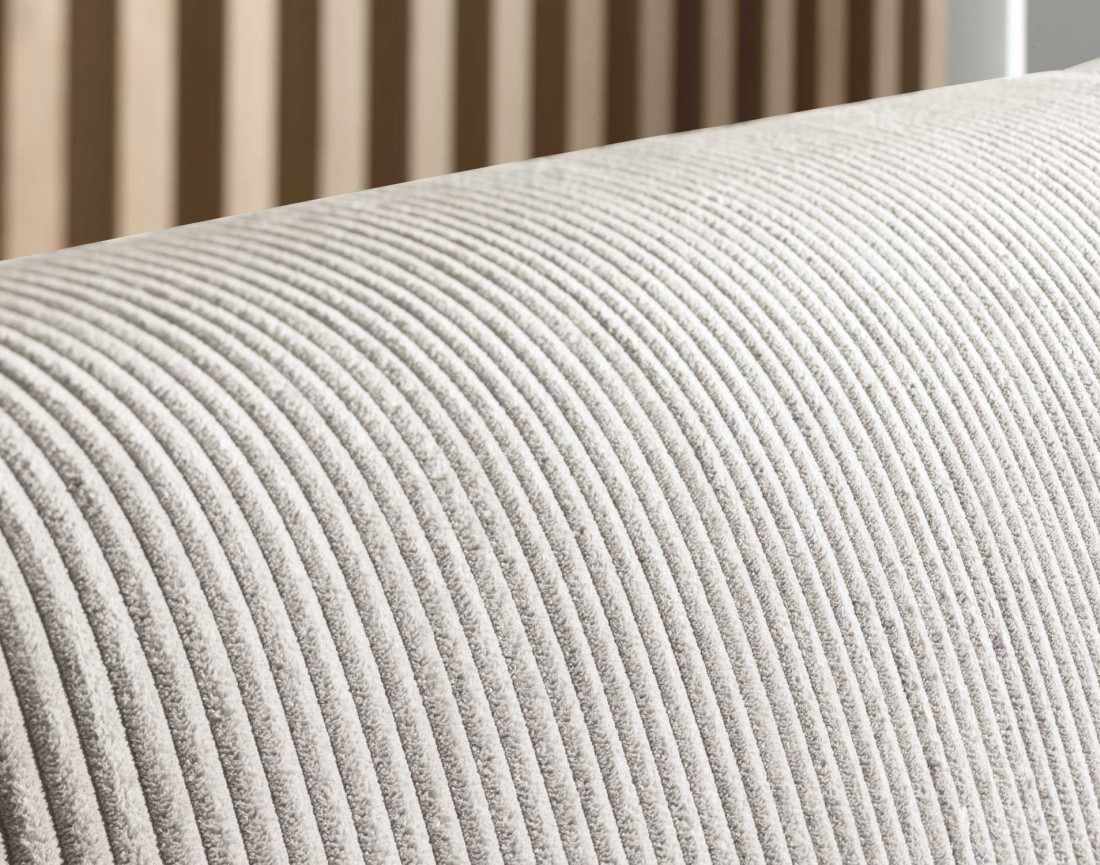 Canapé 3 places convertible express quotidien en velours côtelé Sacha