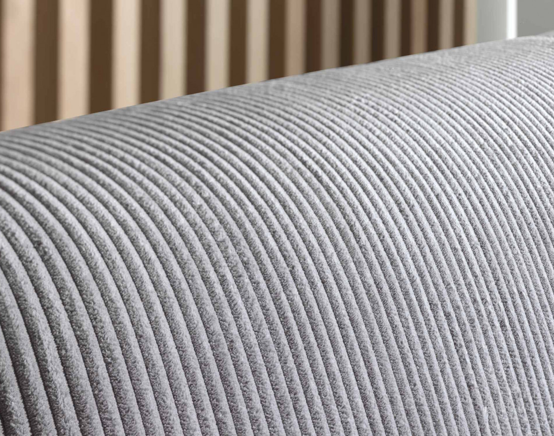 Canapé 3 places convertible express quotidien en velours côtelé Sacha