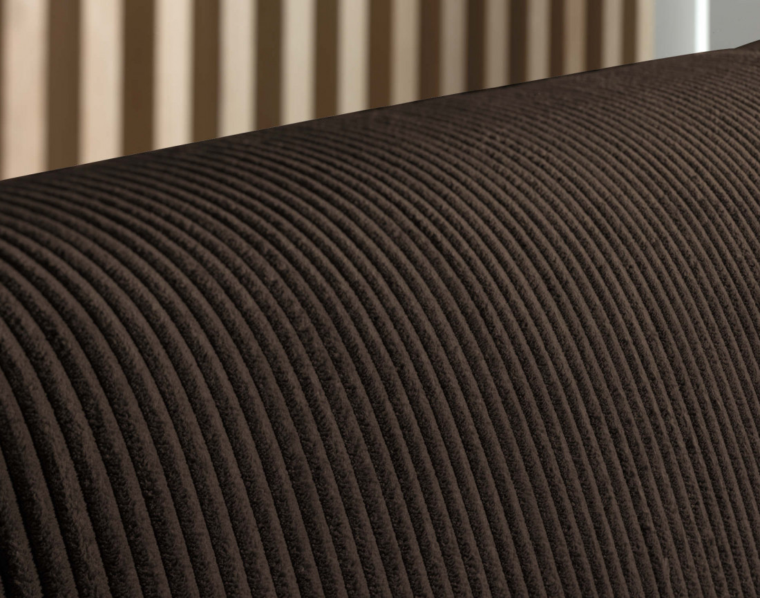 Canapé 3 places convertible express quotidien en velours côtelé Sacha