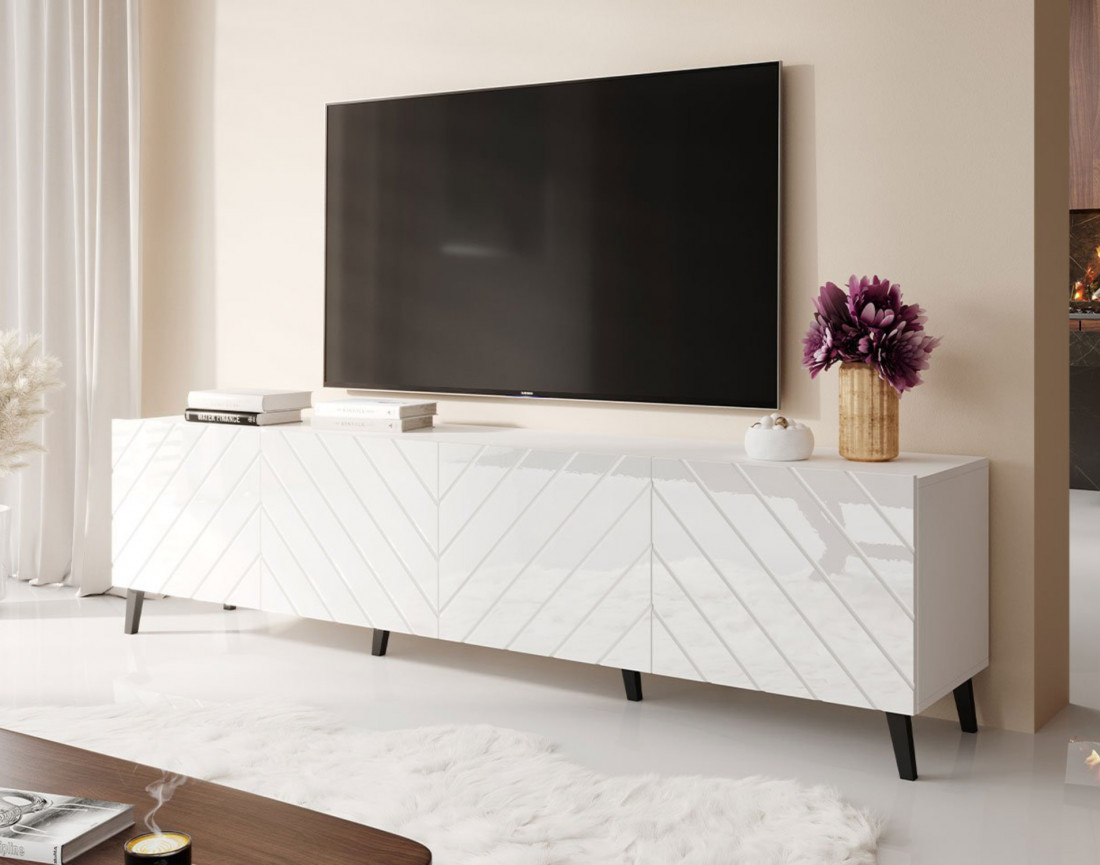 Chloe - meuble tv - style contemporain - 200 cm