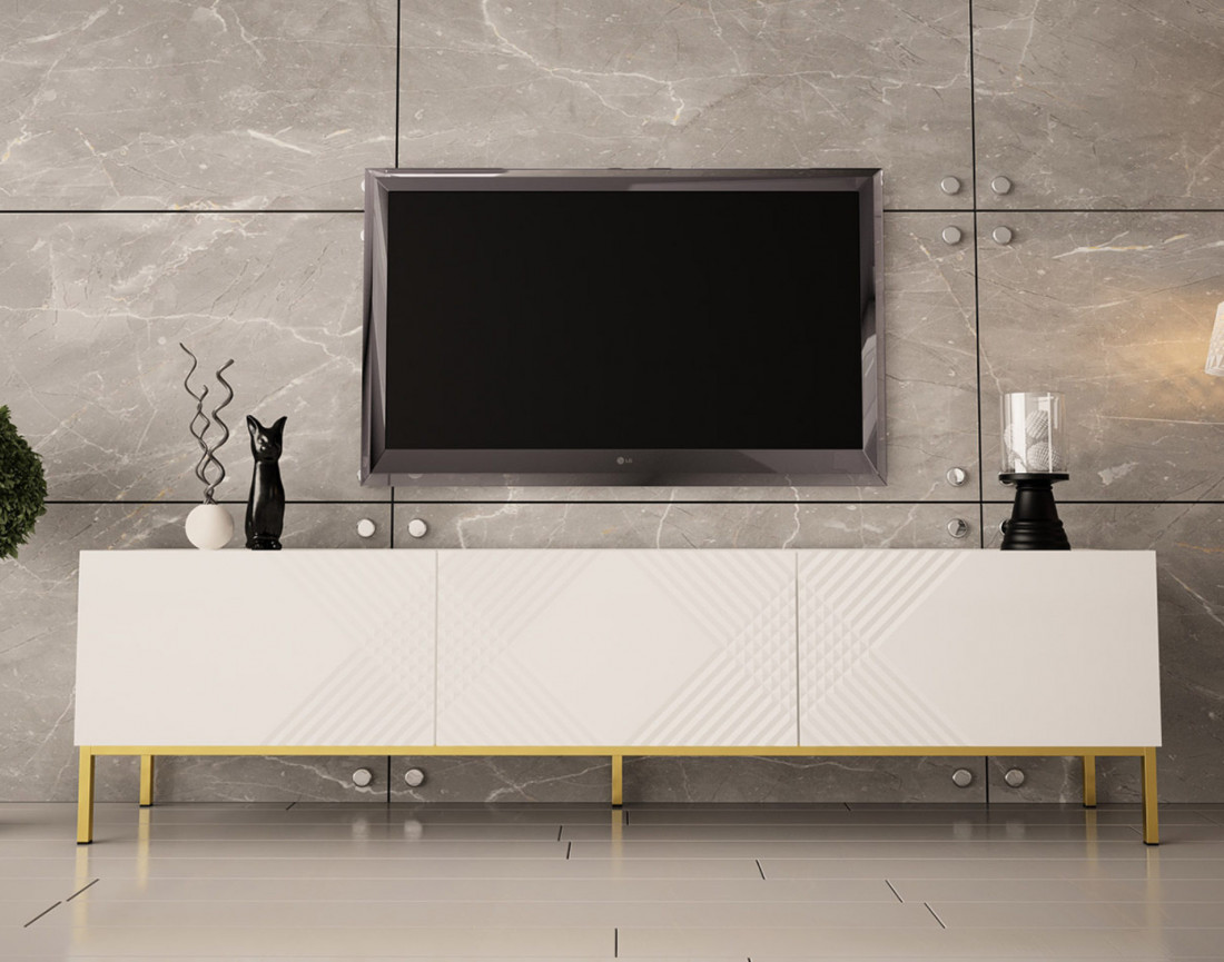 Celeste - meuble tv - 190 cm - style contemporain
