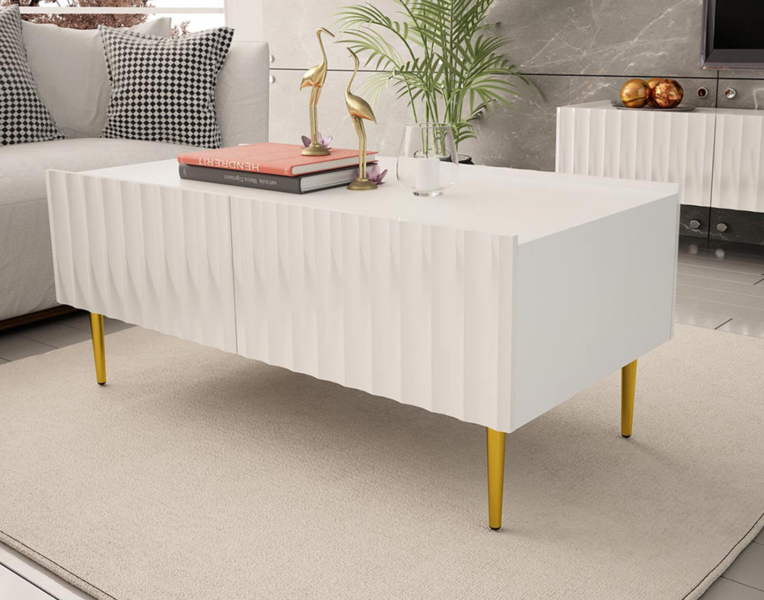 Ambre - table basse - 120 cm - stye contemporain