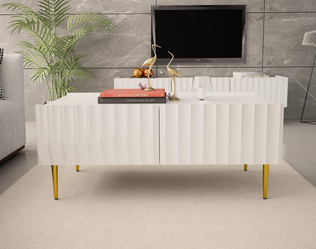 Ambre - table basse - 120 cm - stye contemporain