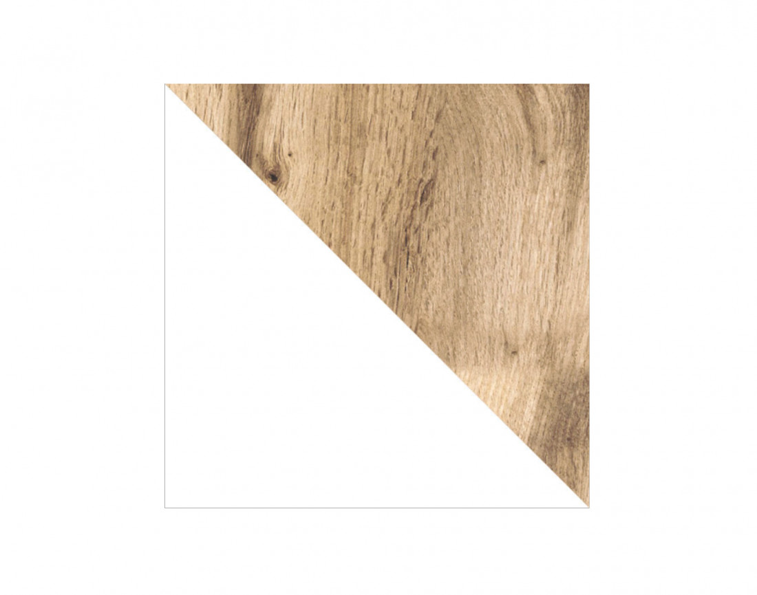 Olga meuble TV bois et blanc 2 tiroirs 198 cm